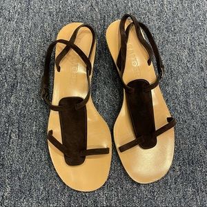 Jim sander brown suede sandal 38